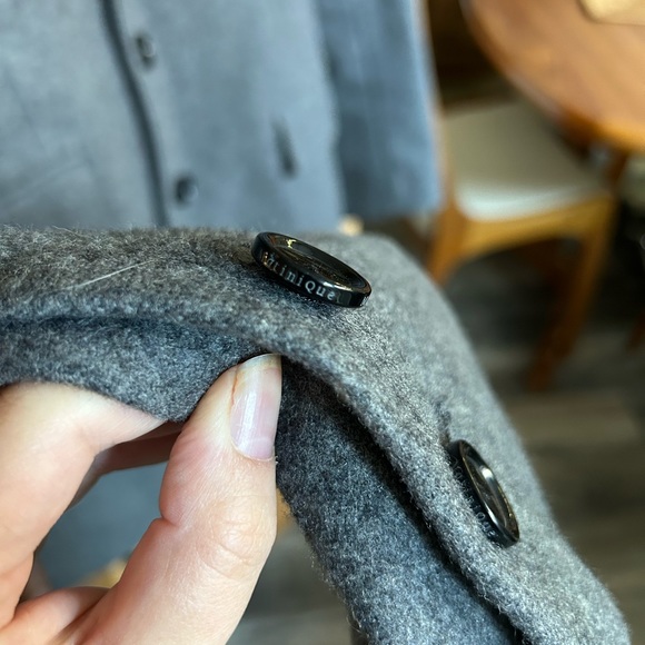 Matinique dark grey wool-blend men’s coat - Picture 7 of 14